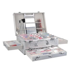 Professional Rolling Makeup Vanity Case with Spinner Wheels